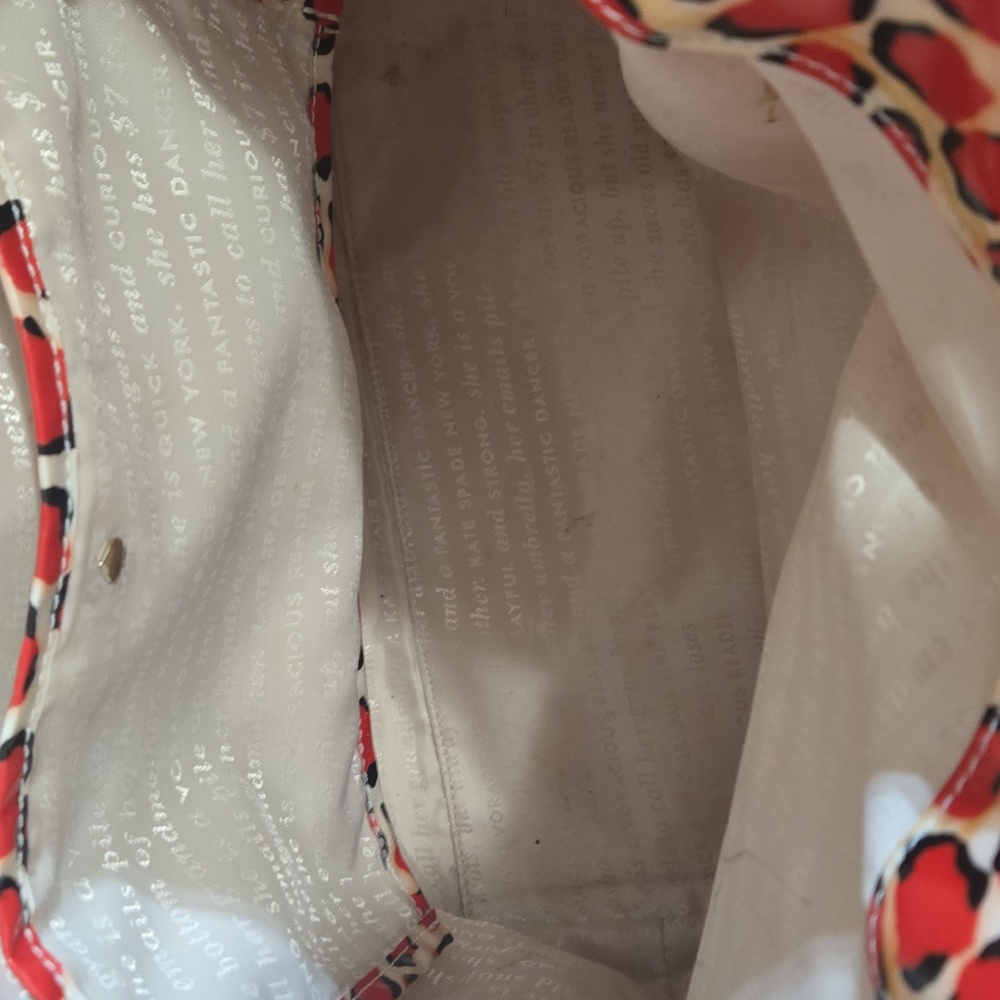Vintage Kate Spade vinyl leopard print tote bag - Picture 6 of 6